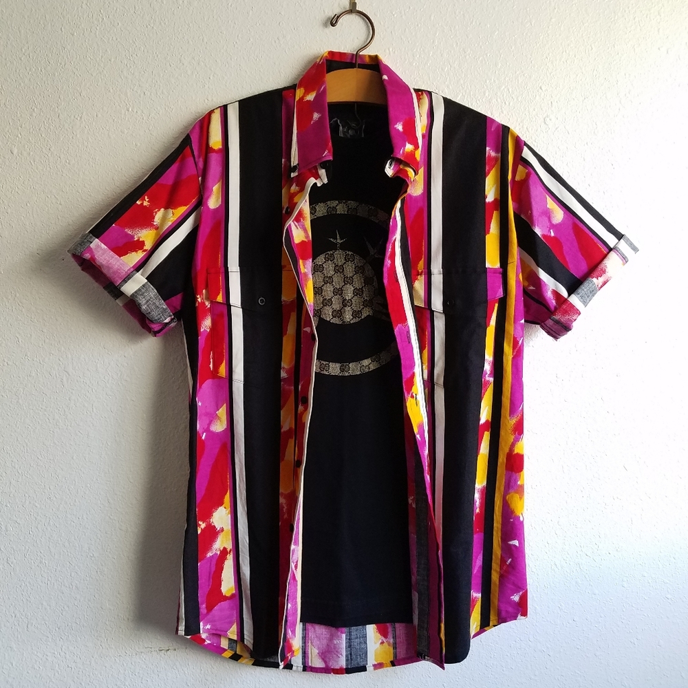 Vintage 80s Roper Multi-Color Button Up Shirt